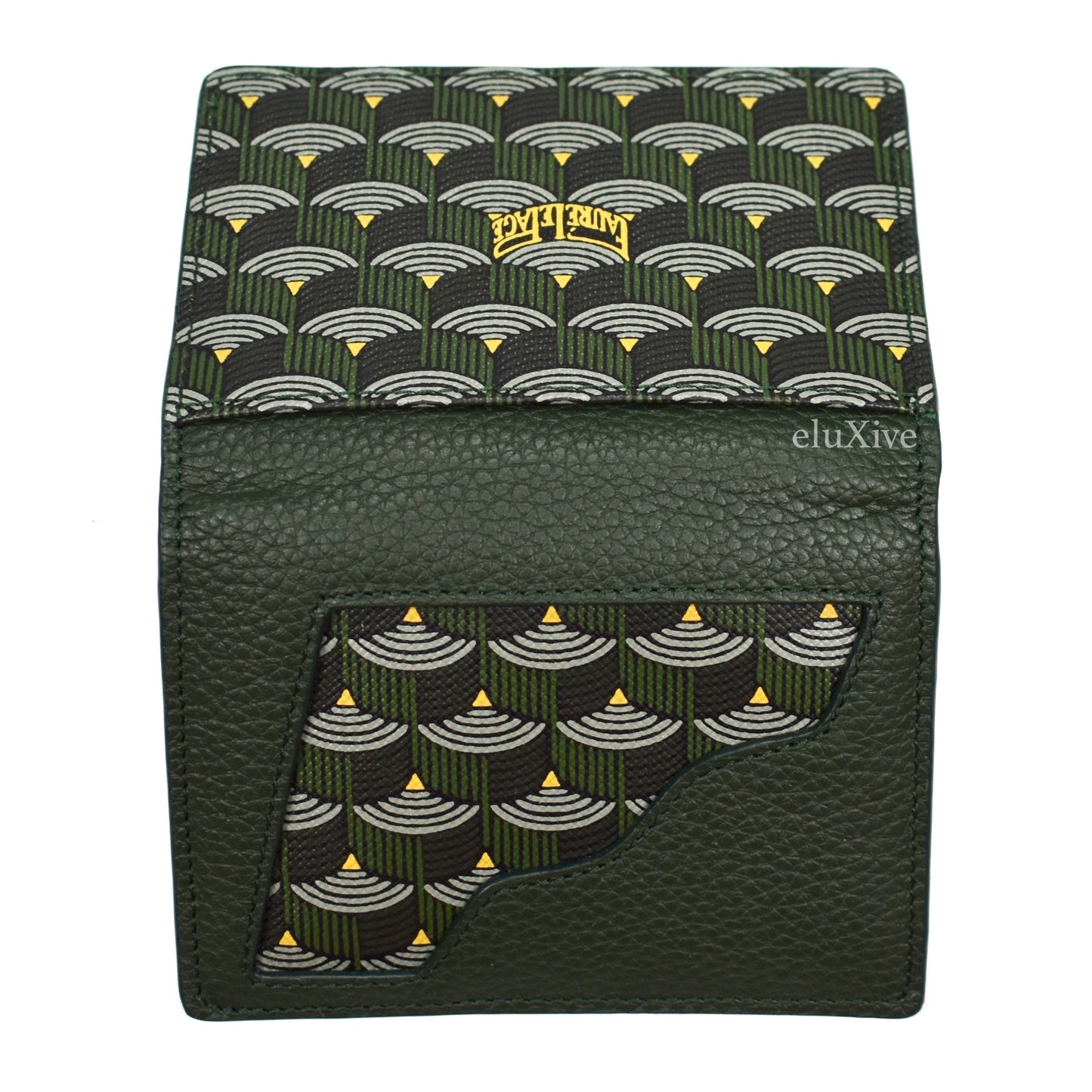 Faure Le Page - Empire Green Mini Bifold 'Pistol' Wallet – eluXive