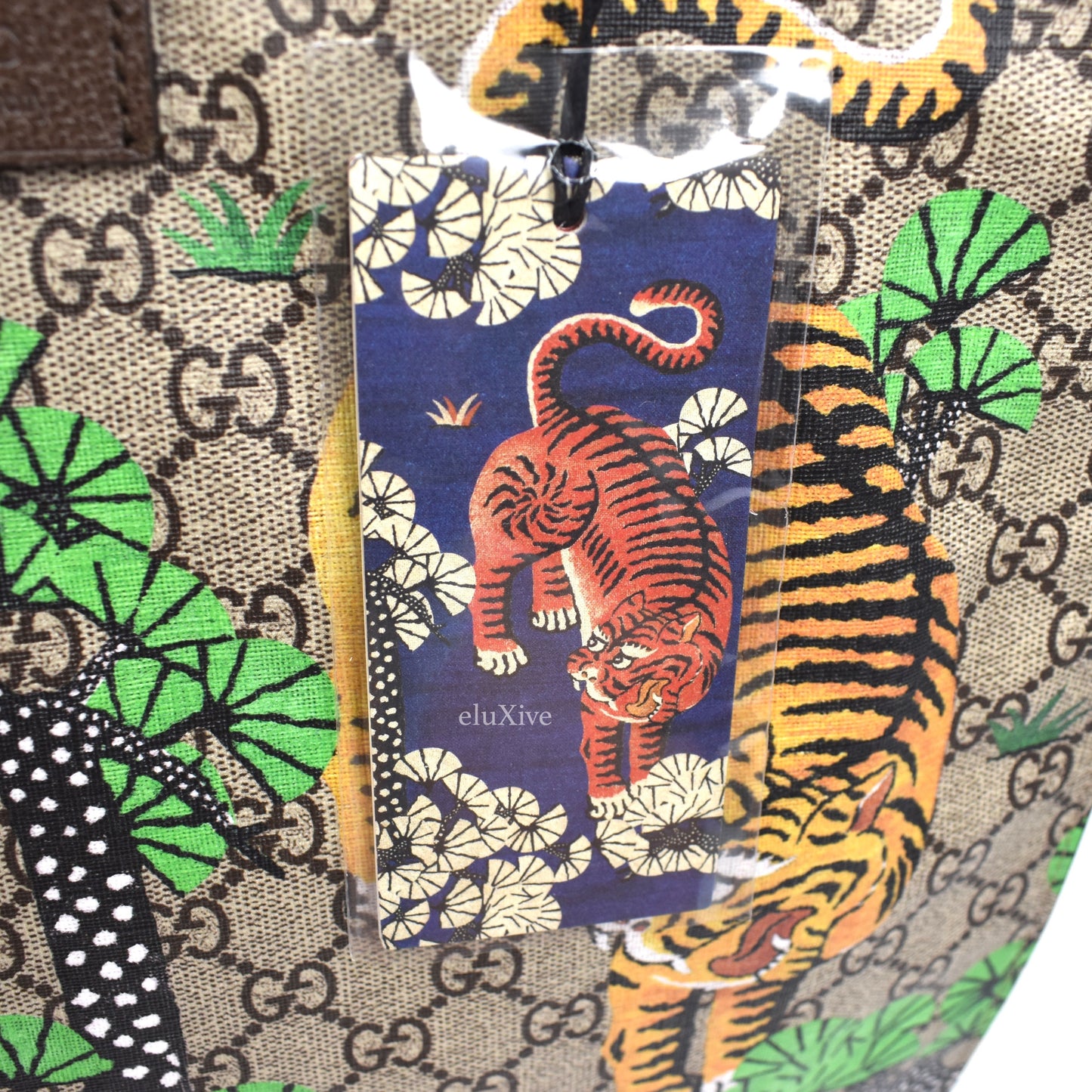 Gucci - GG Supreme Tiger Print Tote Bag