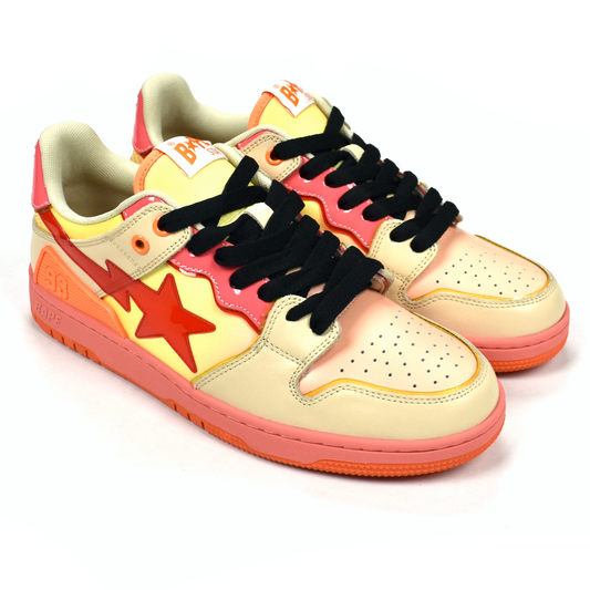 Bape - SK8 STA Sneakers (Orange/Pink/Tan)