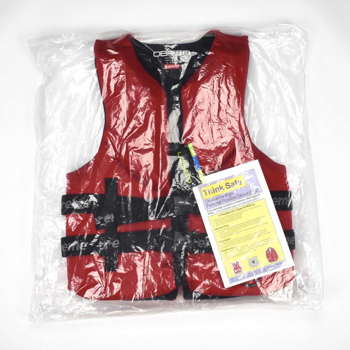 Supreme x O'Brien - Red Box Logo Life Vest