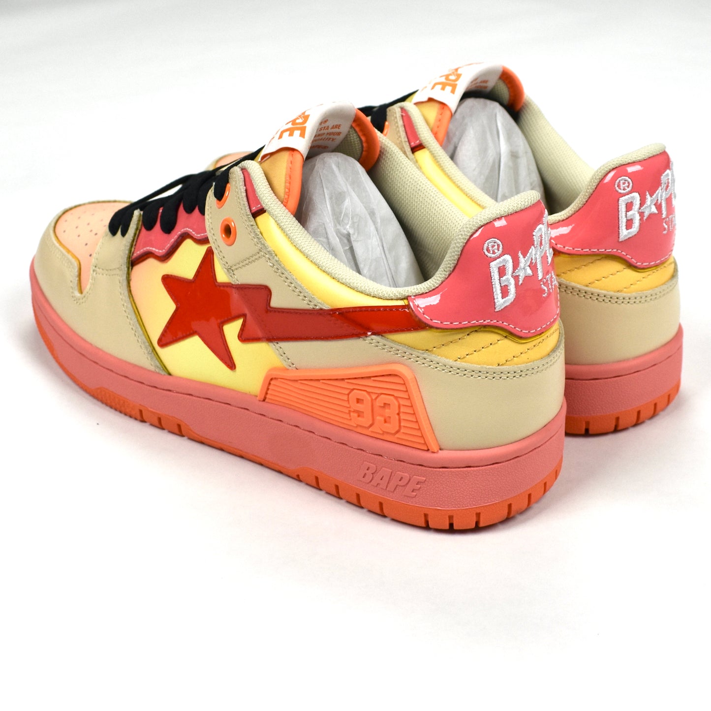 Bape - SK8 STA Sneakers (Orange/Pink/Tan)