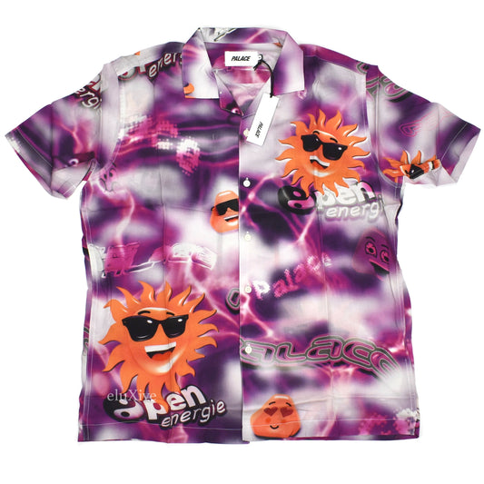 Palace - Open Energy Raisin Bran Logo Rayon Shirt (Purple)