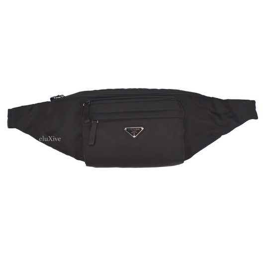 Prada - Black Nylon Logo Waist Bag