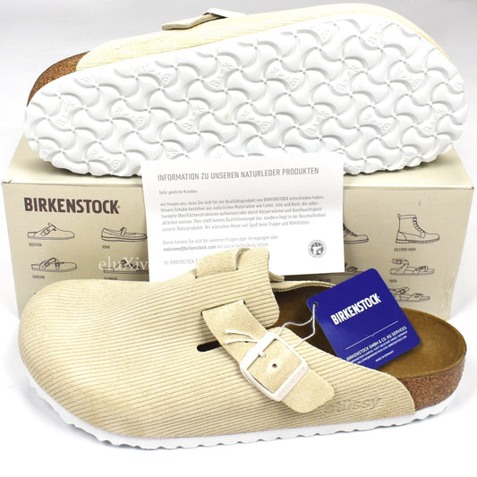 Stussy x Birkenstock - Boston BS Suede Sandals (Bone)