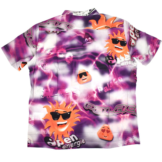 Palace - Open Energy Raisin Bran Logo Rayon Shirt (Purple)