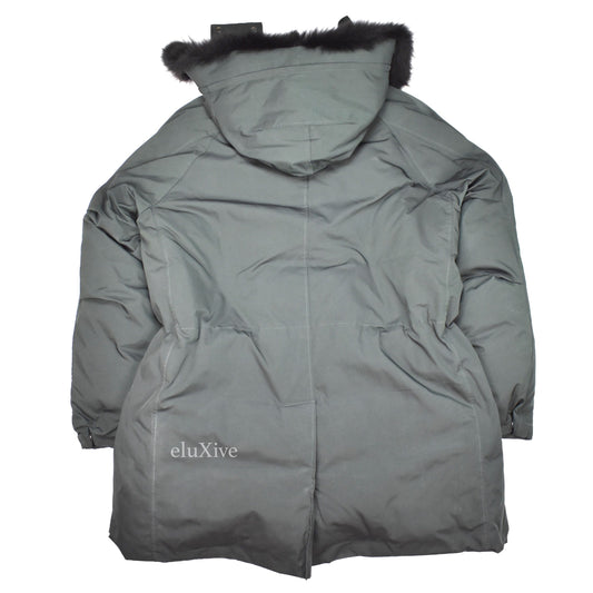 Theory - Emerald Green Fur Hooded Parka