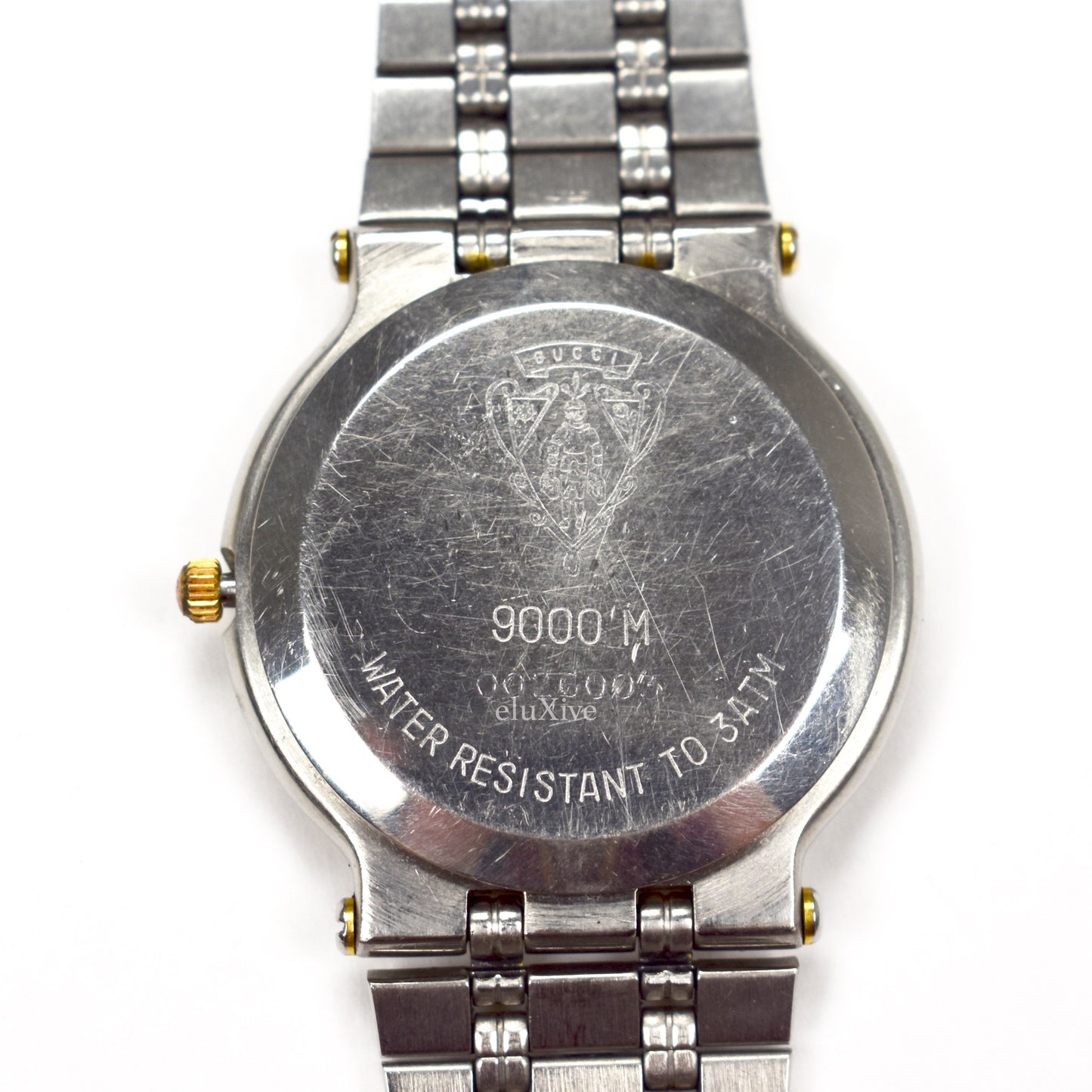 Gucci - 9000M Gold/Steel Diamond Dial Watch
