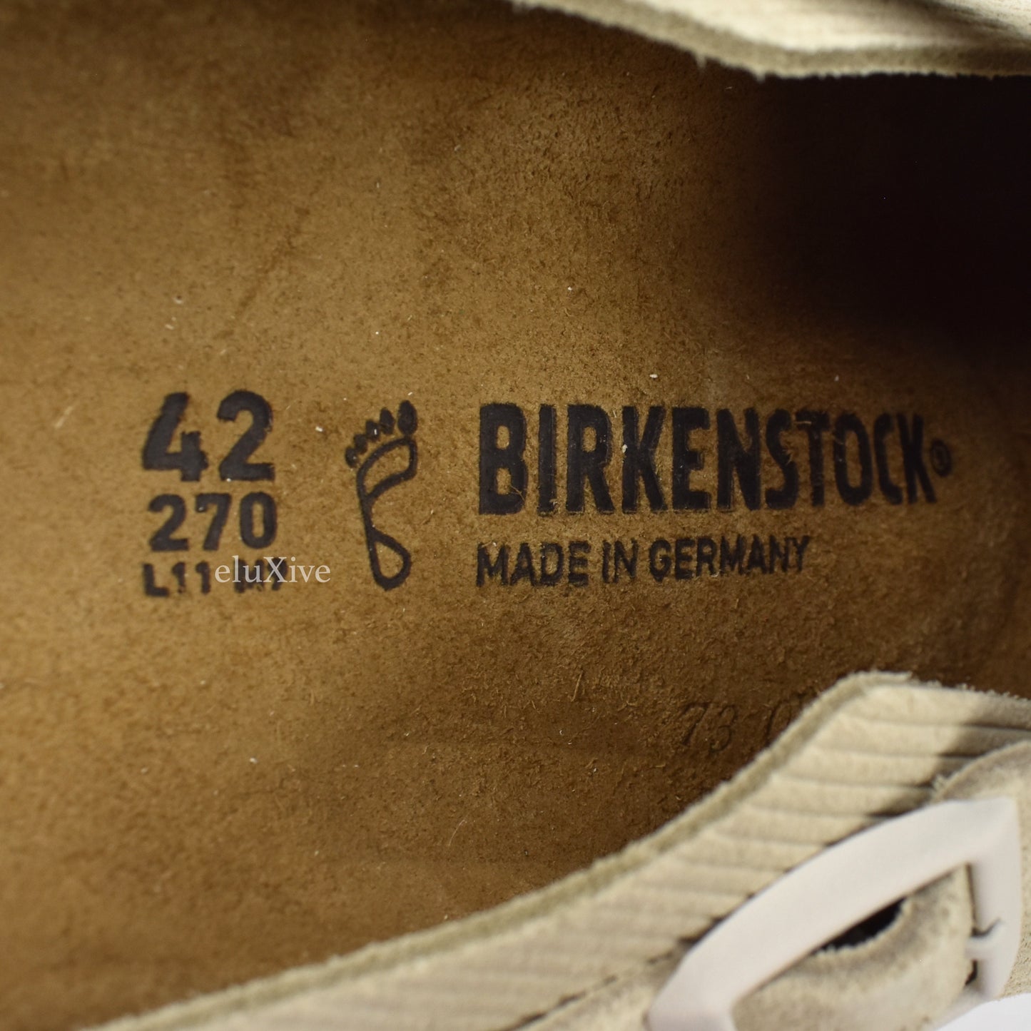 Stussy x Birkenstock - Boston BS Suede Sandals (Bone)