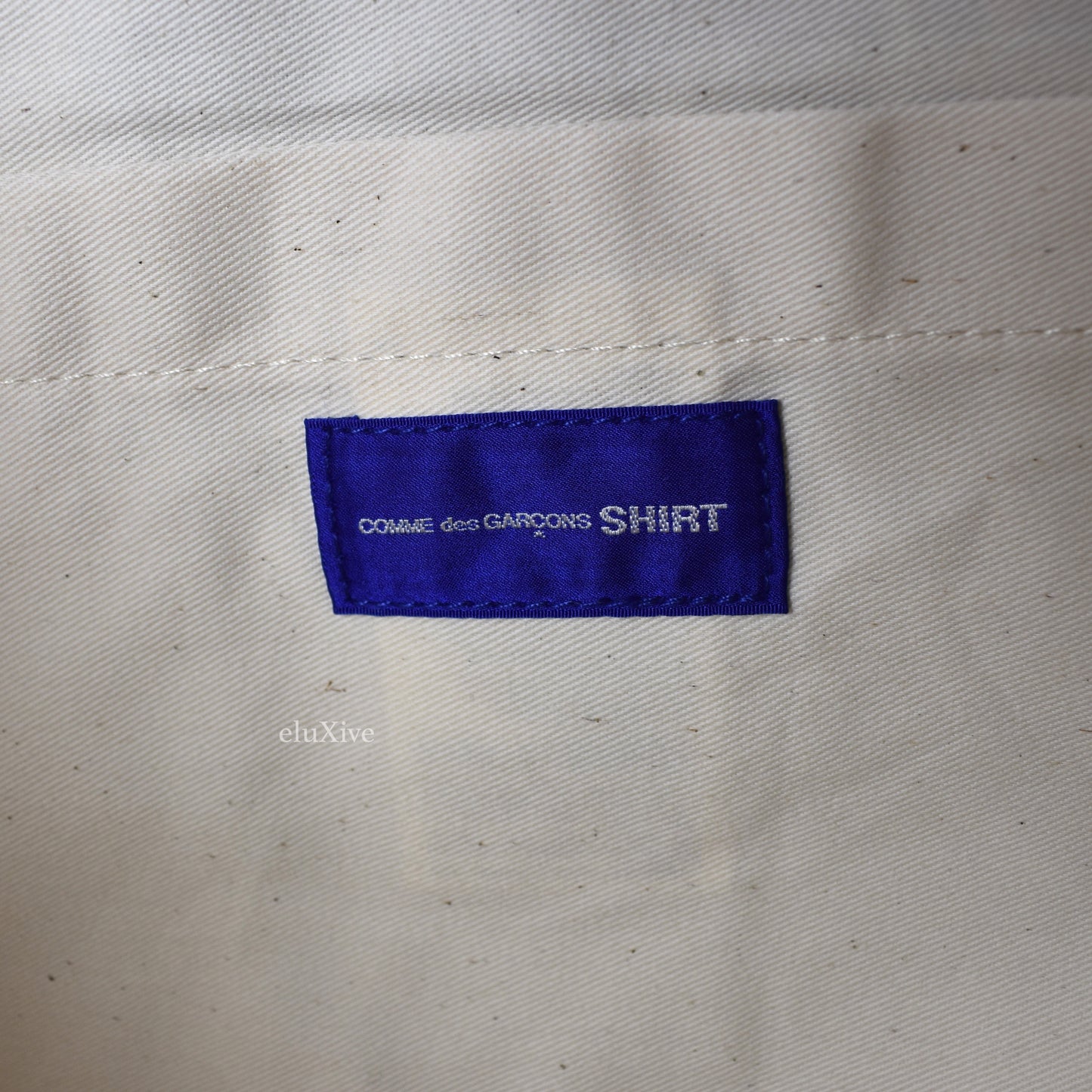 Comme des Garcons - Vintage Bedsheet PVC Logo Bag 1