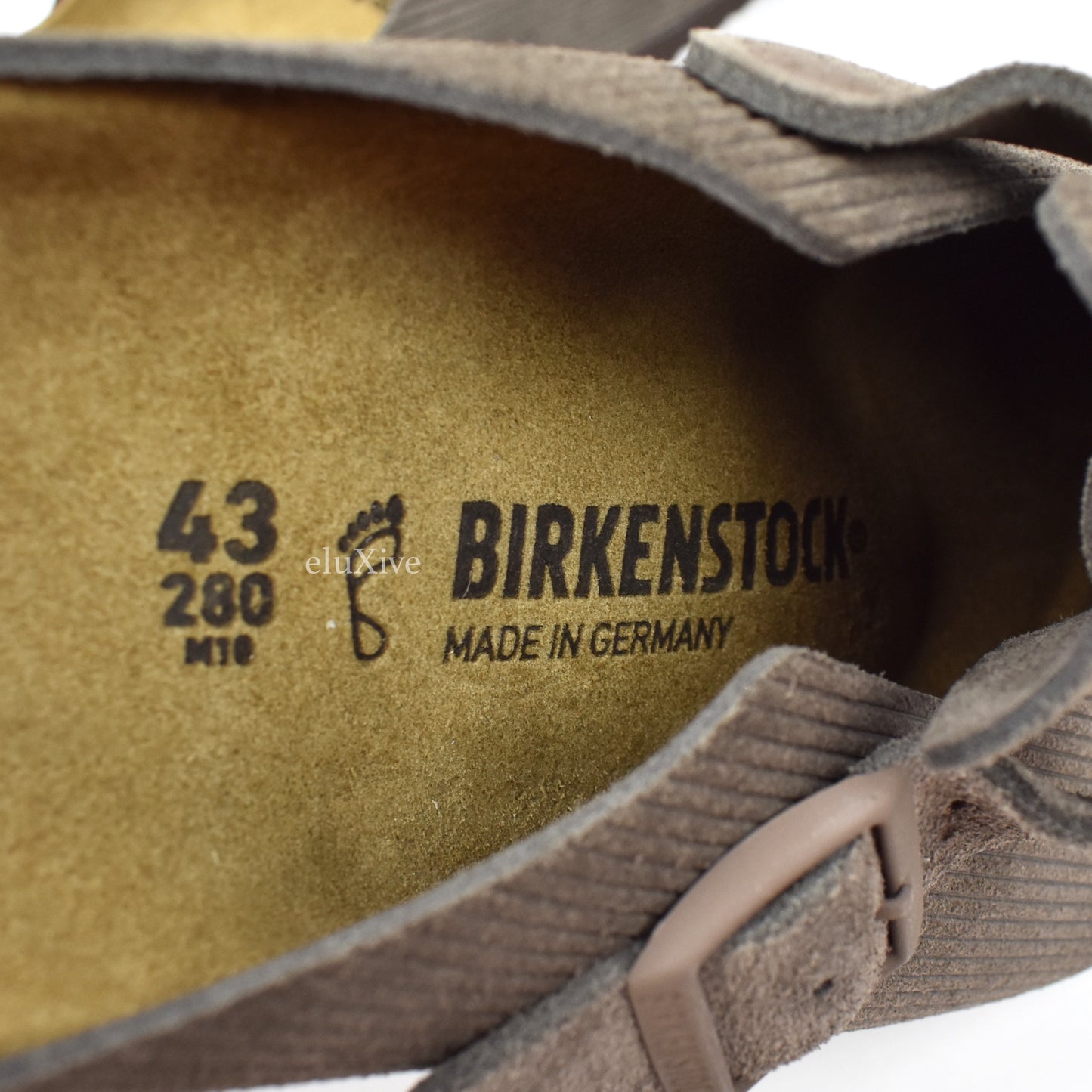 Stussy x Birkenstock - Boston BS Suede Sandals (Anthracite)