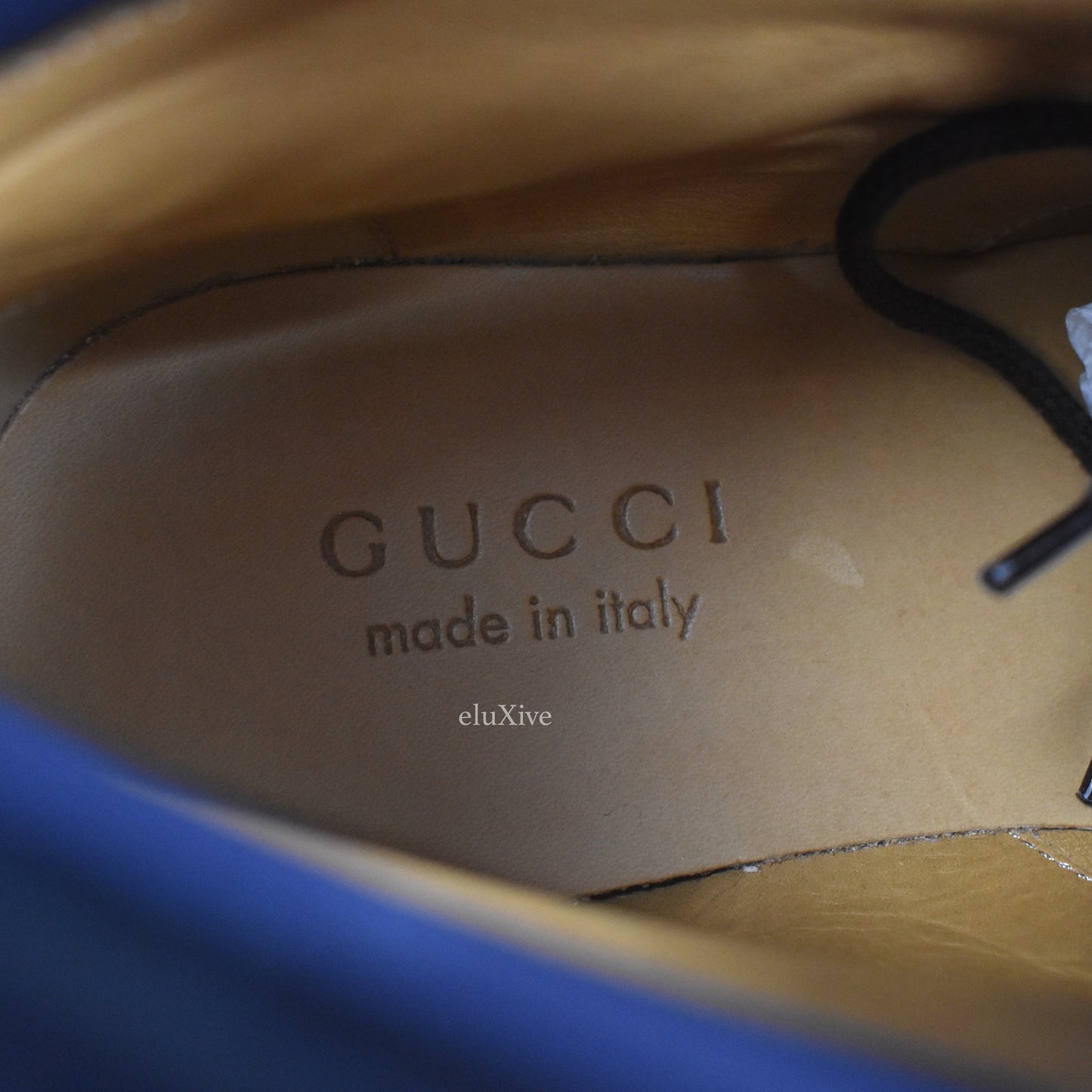 Gucci - Tan Suede Web Stripe Boots