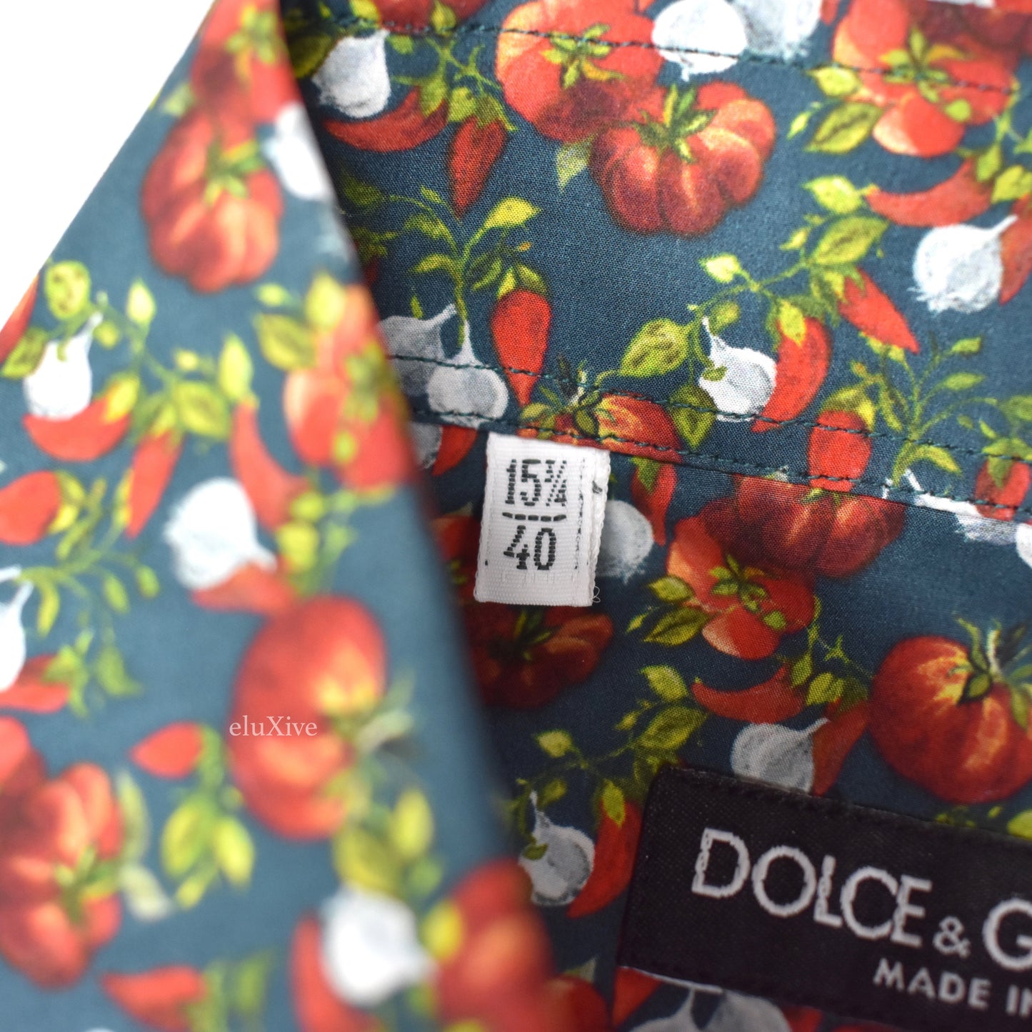 Dolce & Gabbana - Tomato / Garlic / Pepper Print Shirt