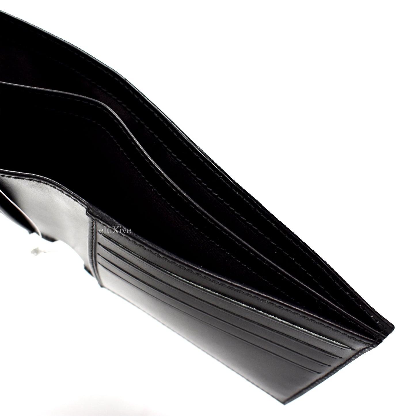 Dior - Black Monogram Logo Bifold Wallet