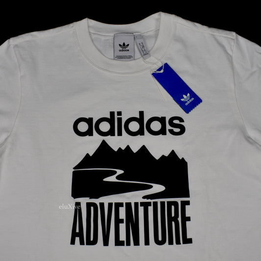 Adidas - 'Adventure' Logo Heavy Knit T-Shirt