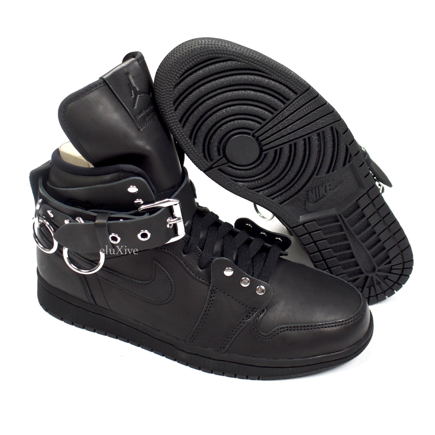 Comme des Garcons x Nike - Air Jordan 1 Hi Strap SP-C CDG (Black) –