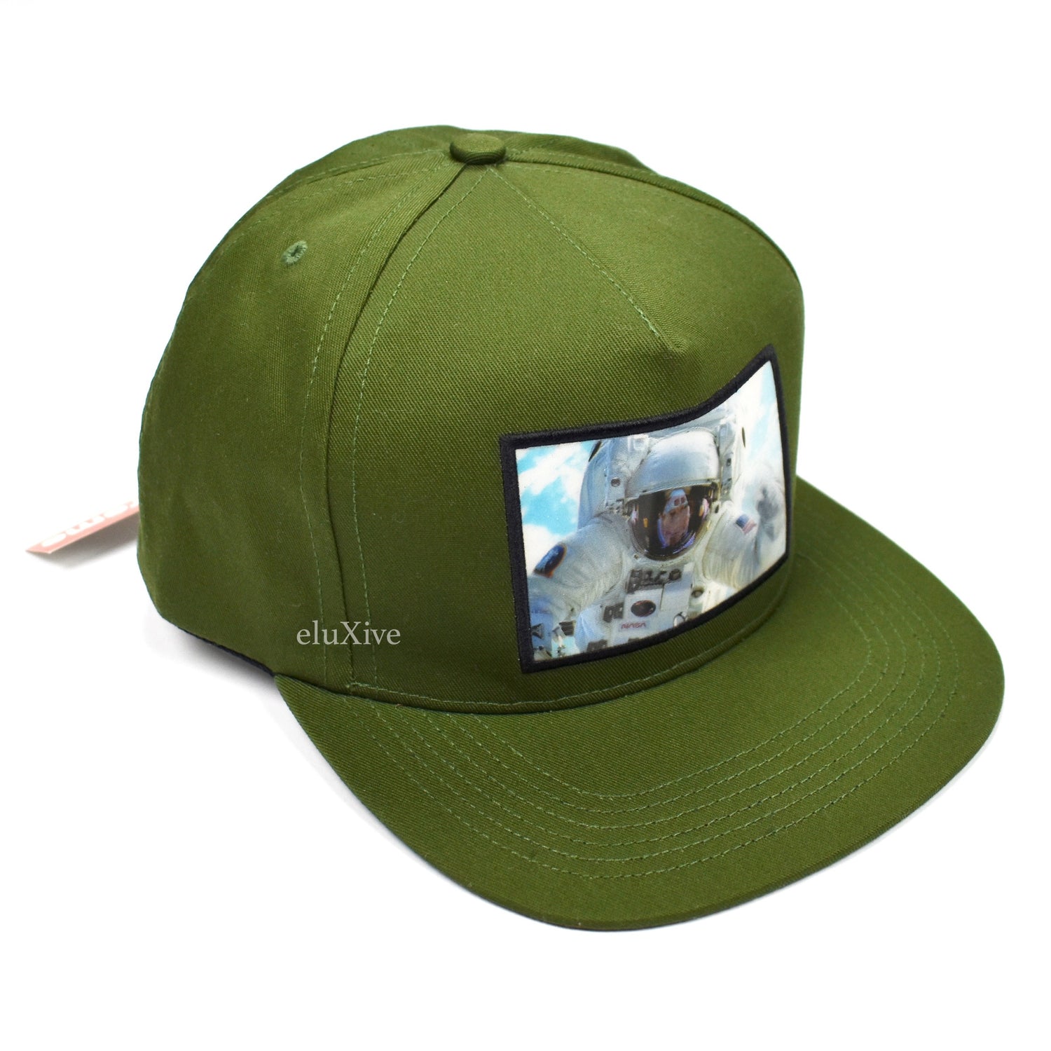 Supreme - Holographic Astronaut Logo Hat (Olive) – eluXive