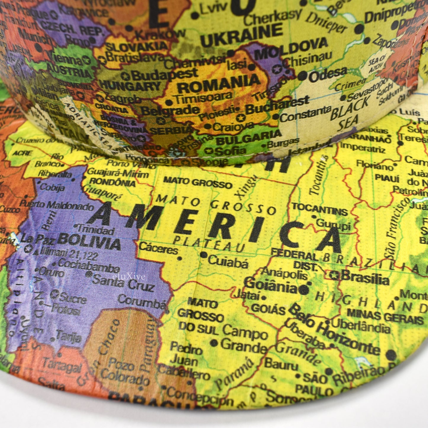 Supreme - World Map Print Tyvek Hat