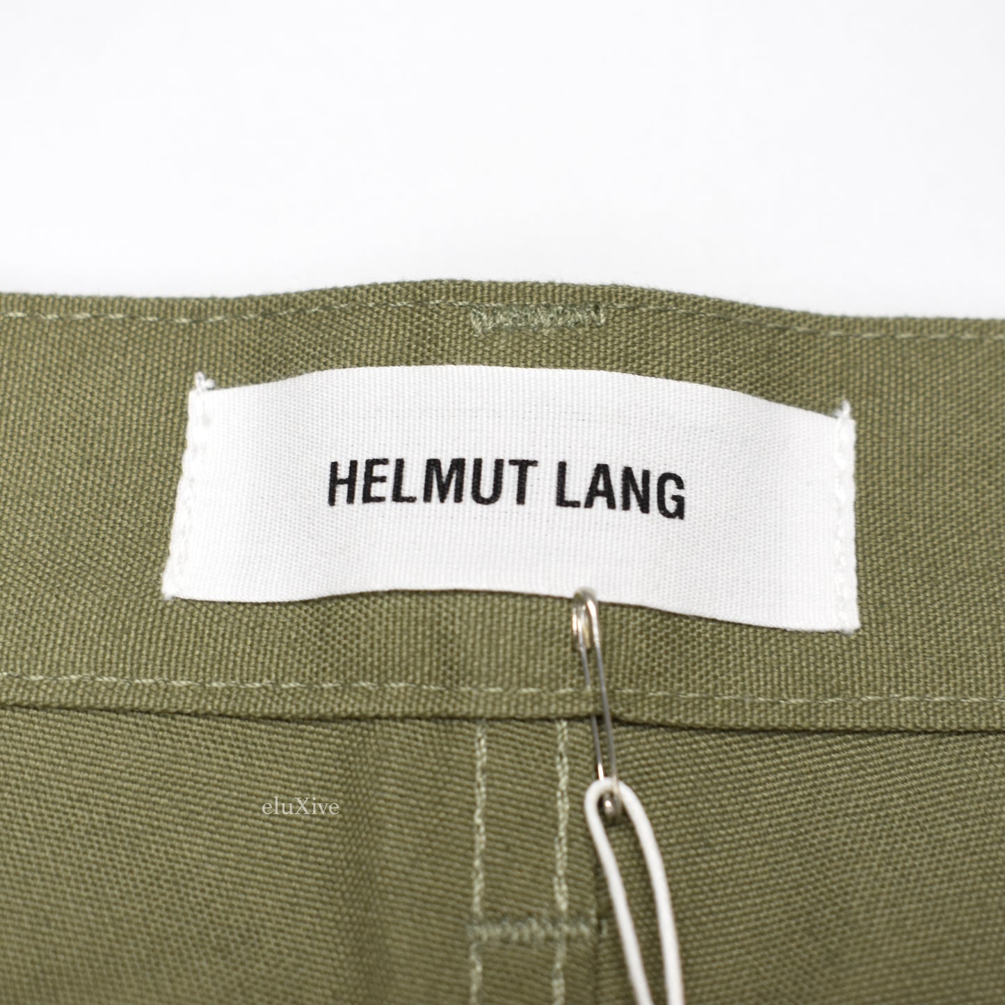 Helmut Lang - Green Military Canvas Painter Pants