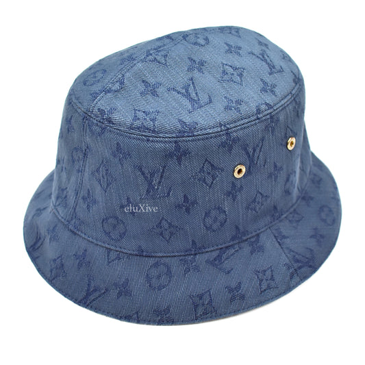 Louis Vuitton - Monogram Denim Woven Bucket Hat