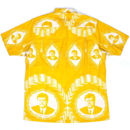 Supreme - Yellow JFK Print S/S Button Down Shirt