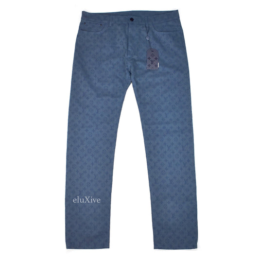 Louis Vuitton - Monogram Denim Woven Jeans