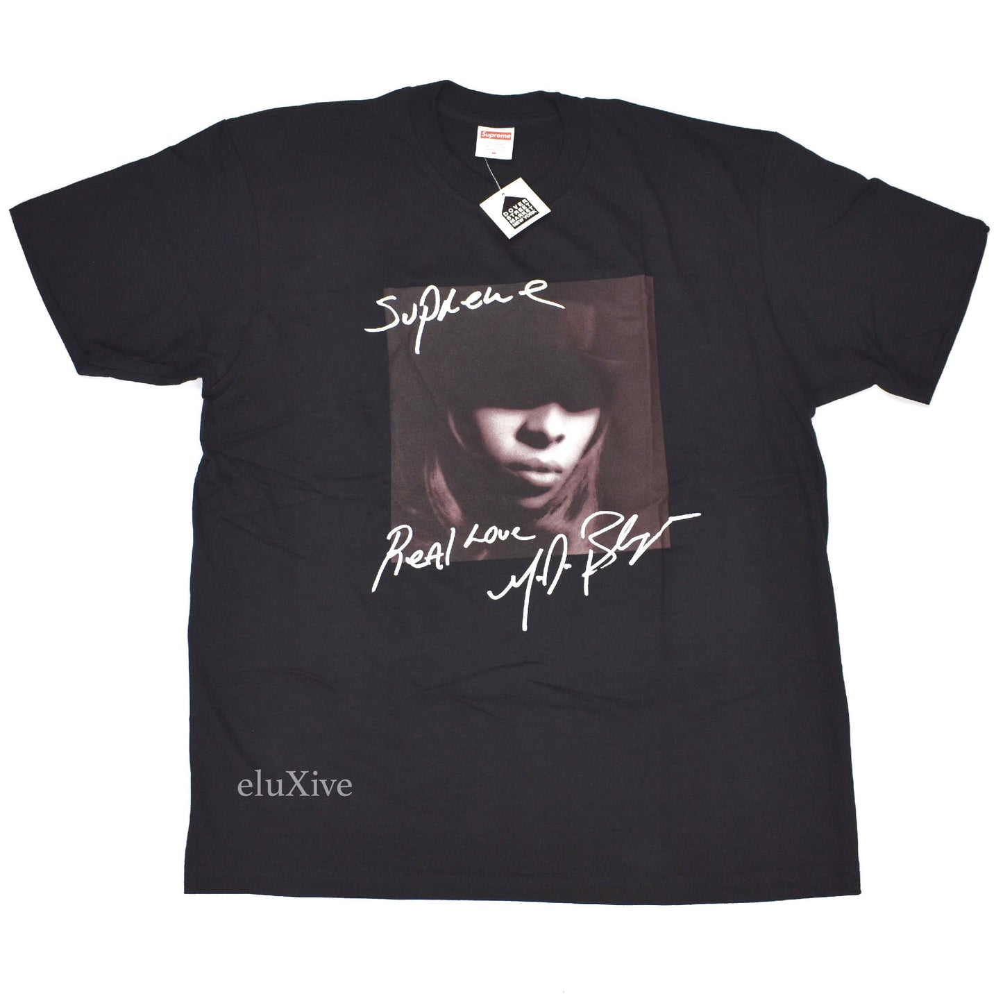 Supreme - Black Mary J Blige Photo Logo T-Shirt