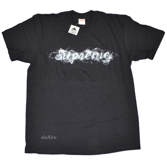 Supreme - Black Smoke Logo T-Shirt