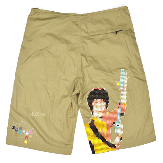 Maharishi - Bruce Lee 'Game of Death' Embroidered Shorts