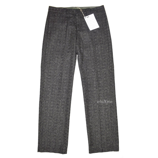 Corneliani - Black / White Woven Wool Pants