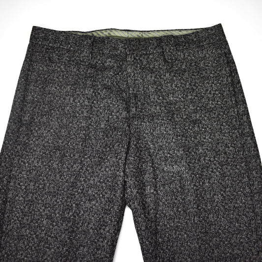 Corneliani - Black / White Woven Wool Pants