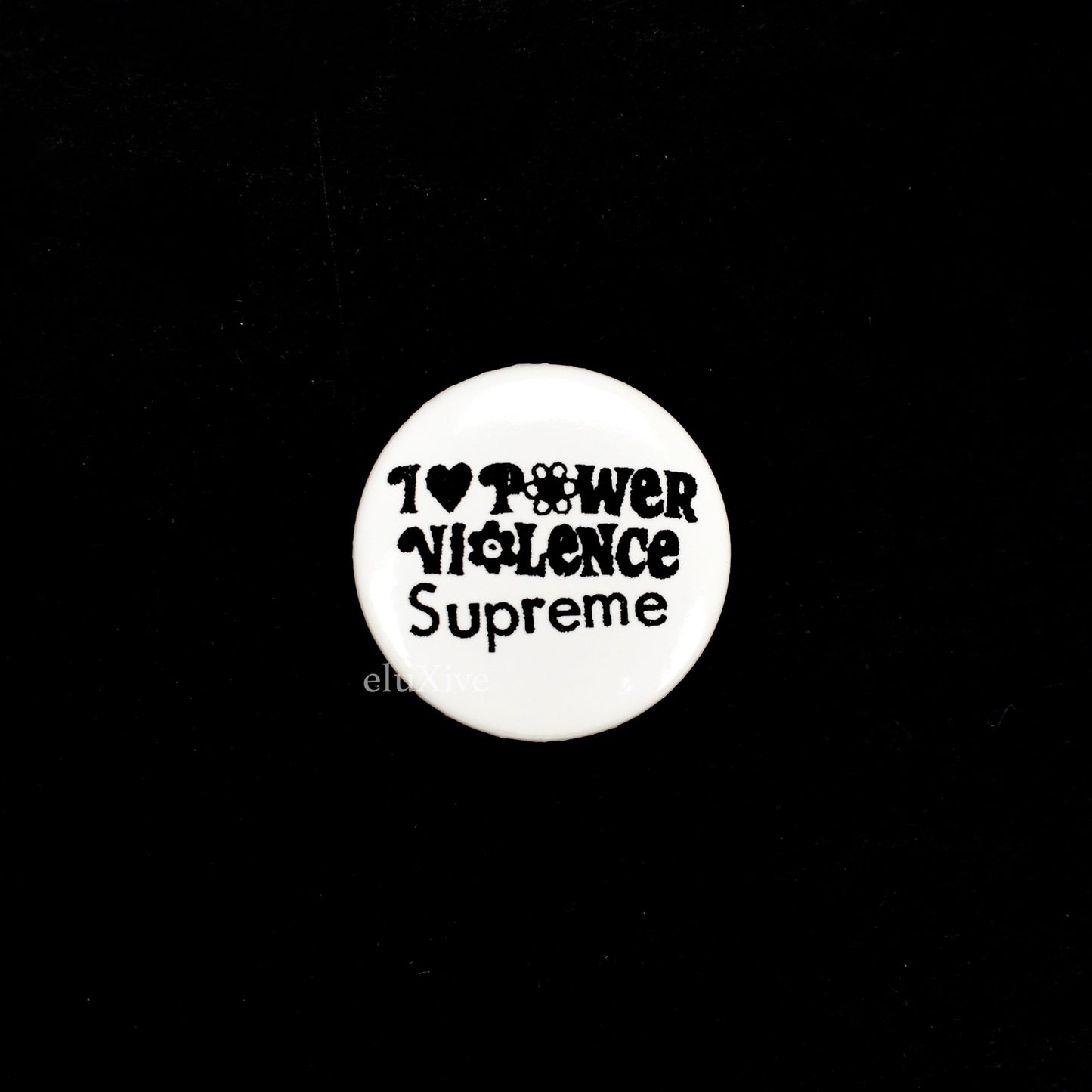 Supreme  - I Love Power Violence Pin