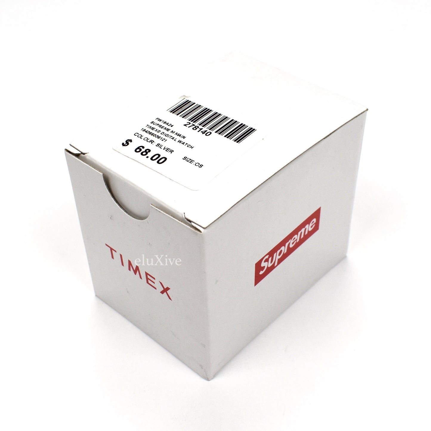 Supreme x Timex - Silver Box Logo Digital Watch