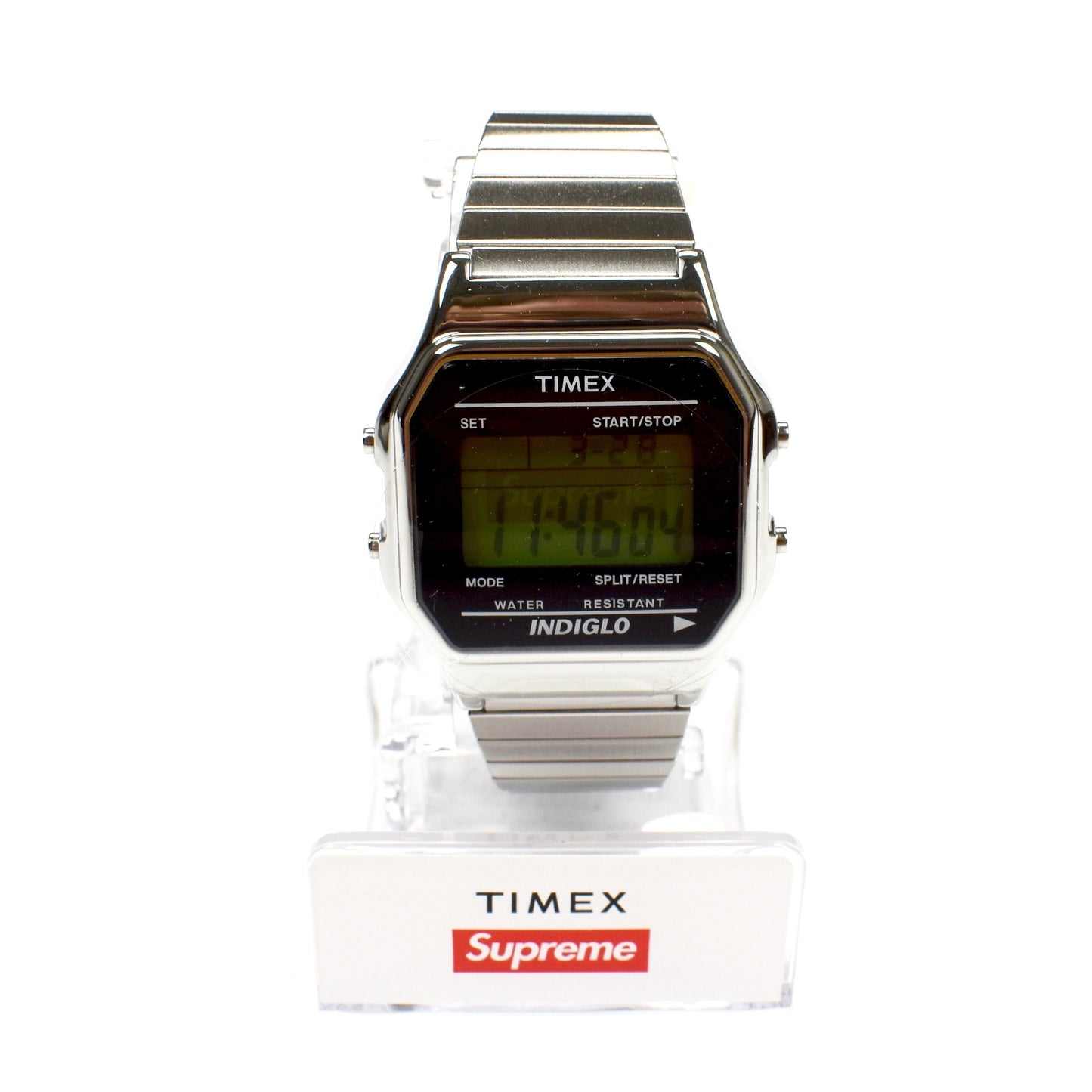 Supreme x Timex - Silver Box Logo Digital Watch