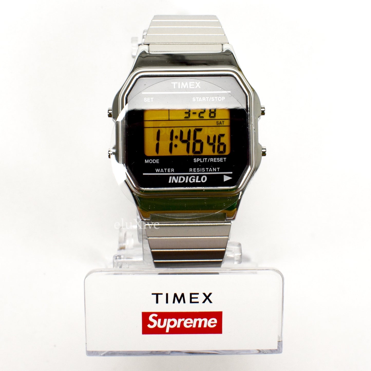 Supreme x Timex - Silver Box Logo Digital Watch