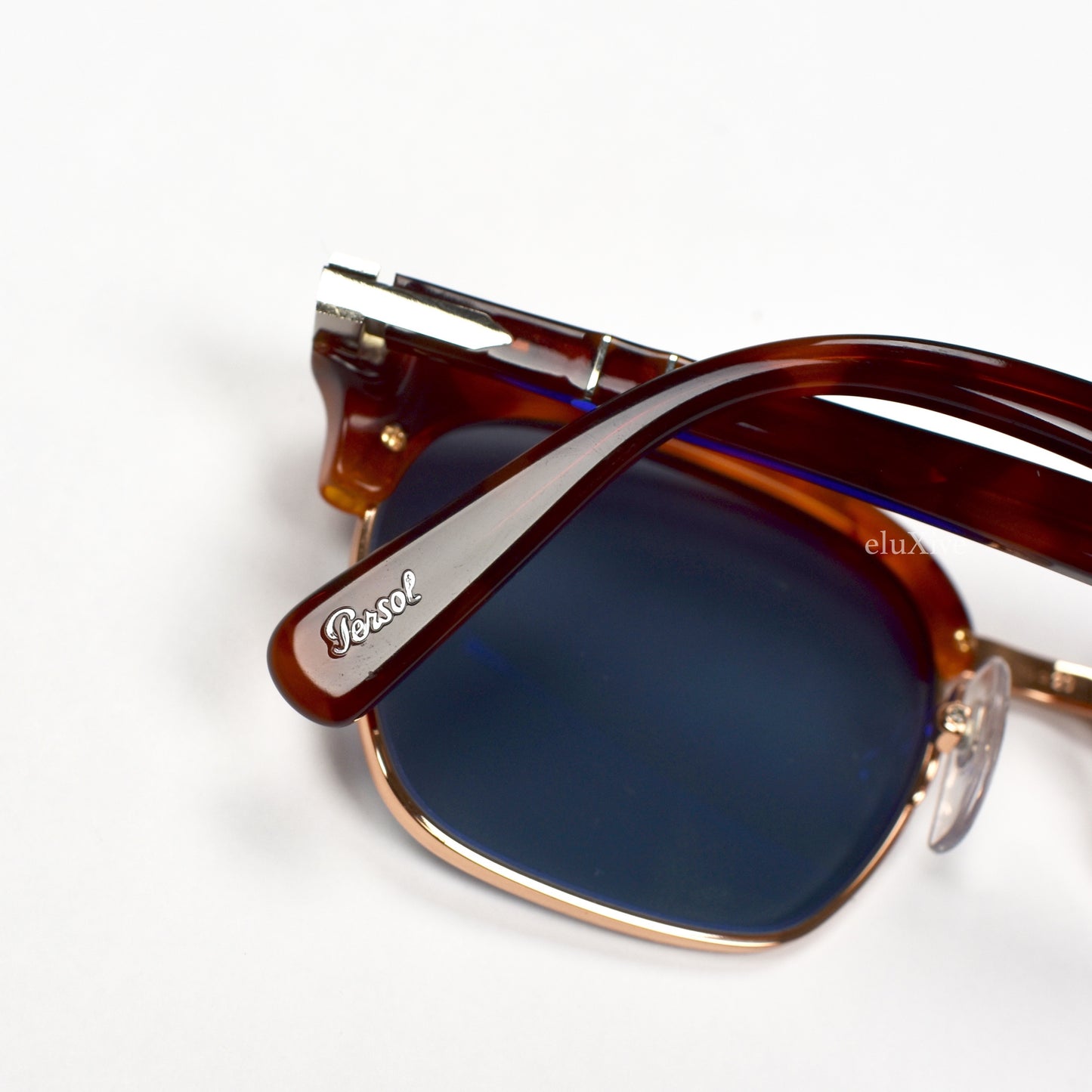 Persol - 3199-S Clubmaster Sunglasses (Tortoise/Blue)