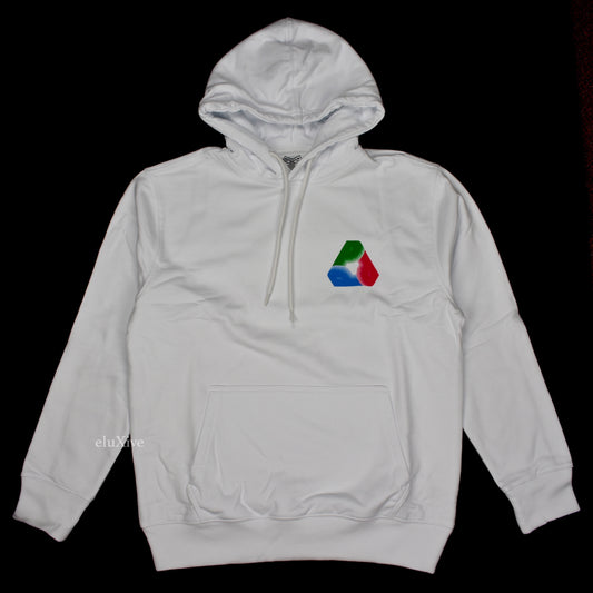 Palace - Fat Pee Tri-Ferg Logo Hoodie (White)