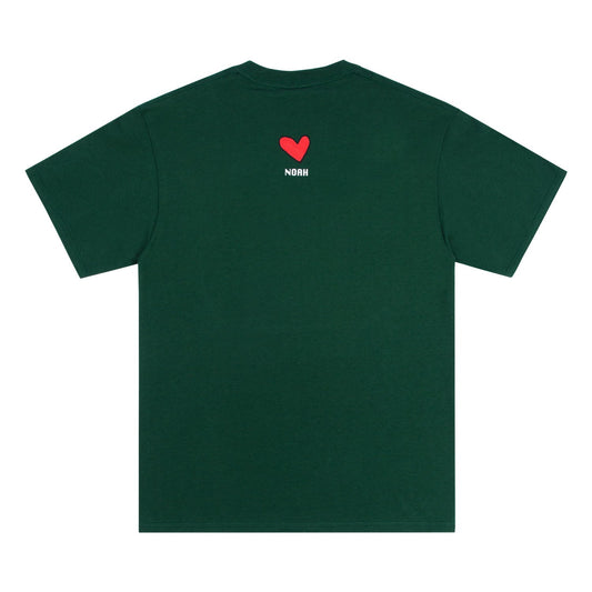 Noah x Frog Skateboards - Logo Embroidered T-Shirt (Dark Green)