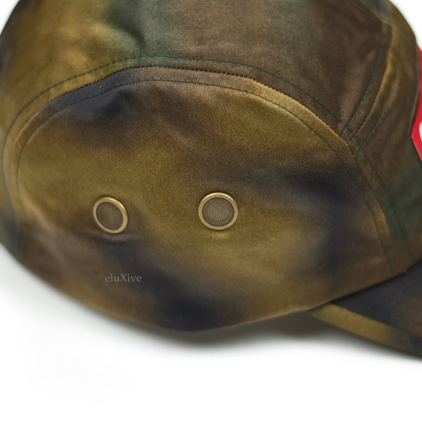 Supreme - Washed Satin Camo Box Logo Hat (Green)