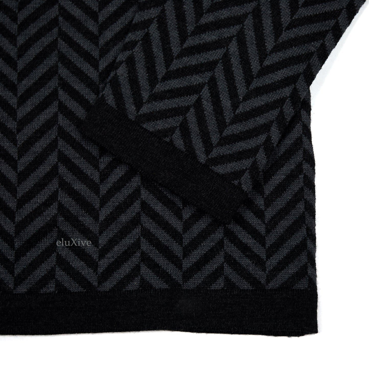 Barena Herringbone Knit Turtleneck Sweater