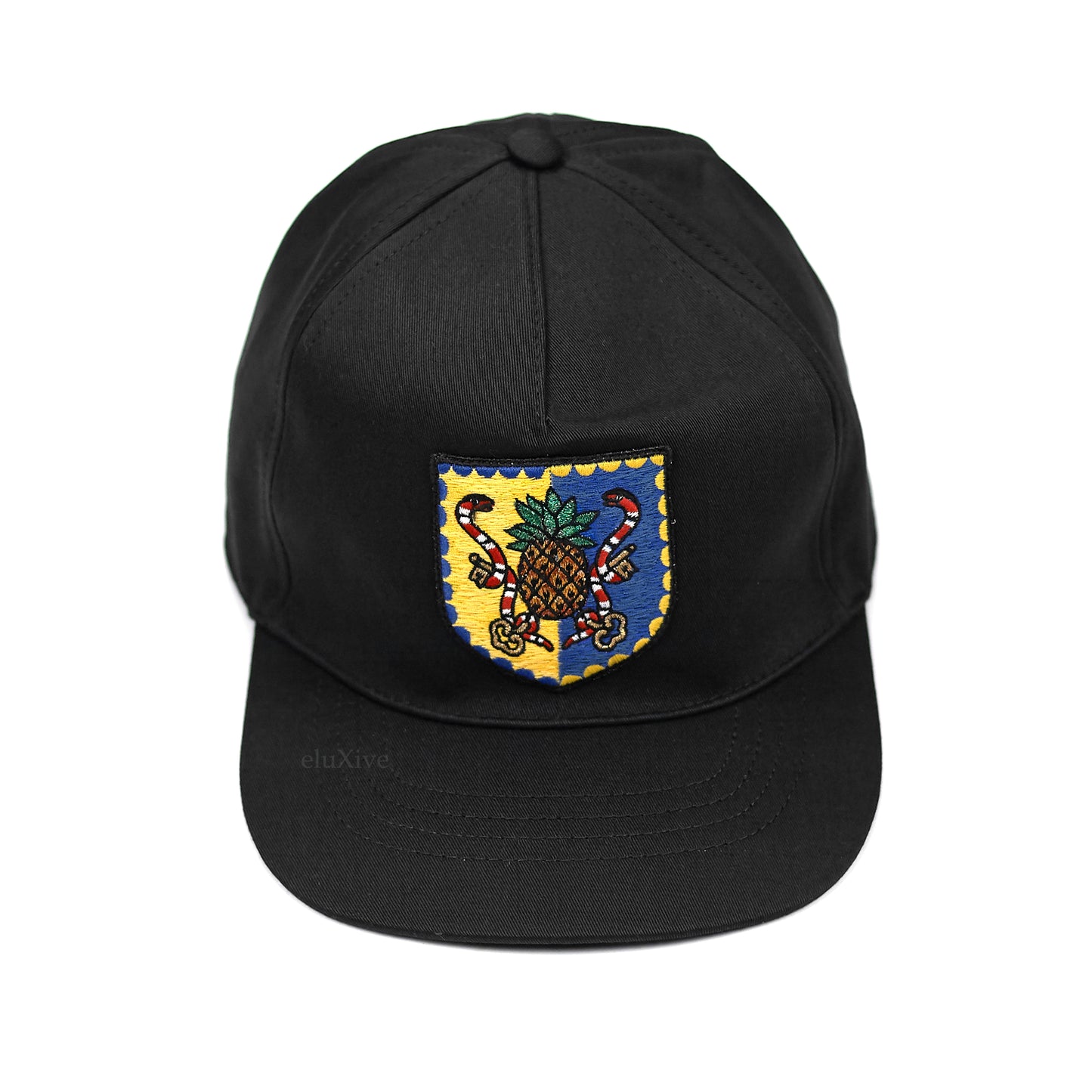 Gucci - Black Pineapple Crest Hat