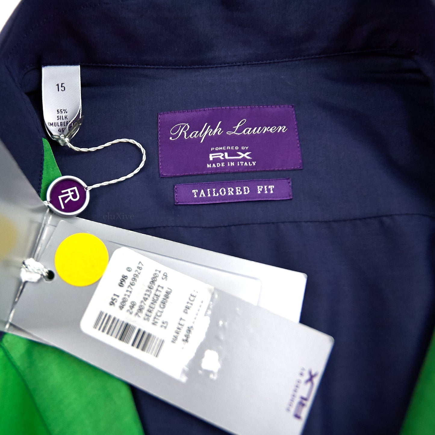 Ralph Lauren Purple Label - Silk Sailing Print Button Down Shirt