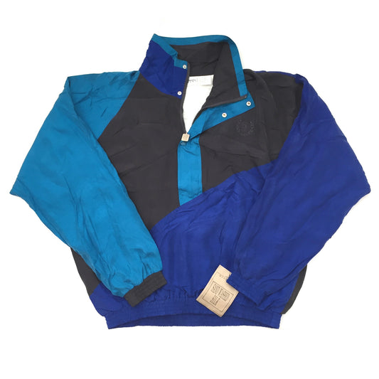 Givenchy - Vintage 90s Color Block Silk Track Jacket