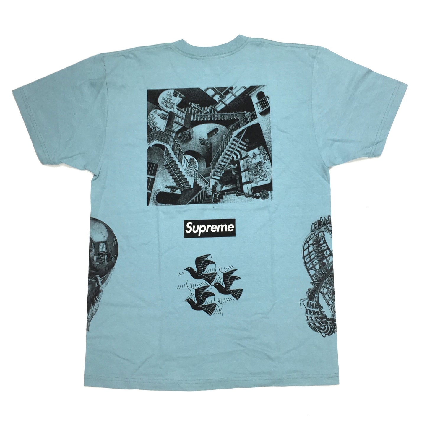 Supreme - M.C. Escher Box Logo Collage T-Shirt