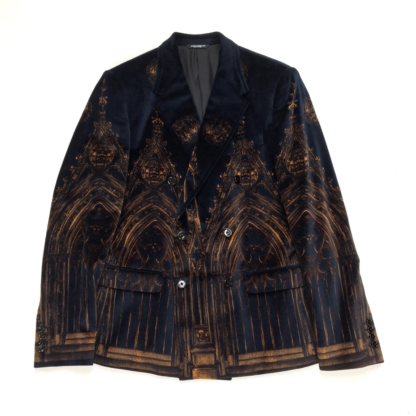 Dolce & Gabbana - Cathedral Print Velvet 3-Piece Suit