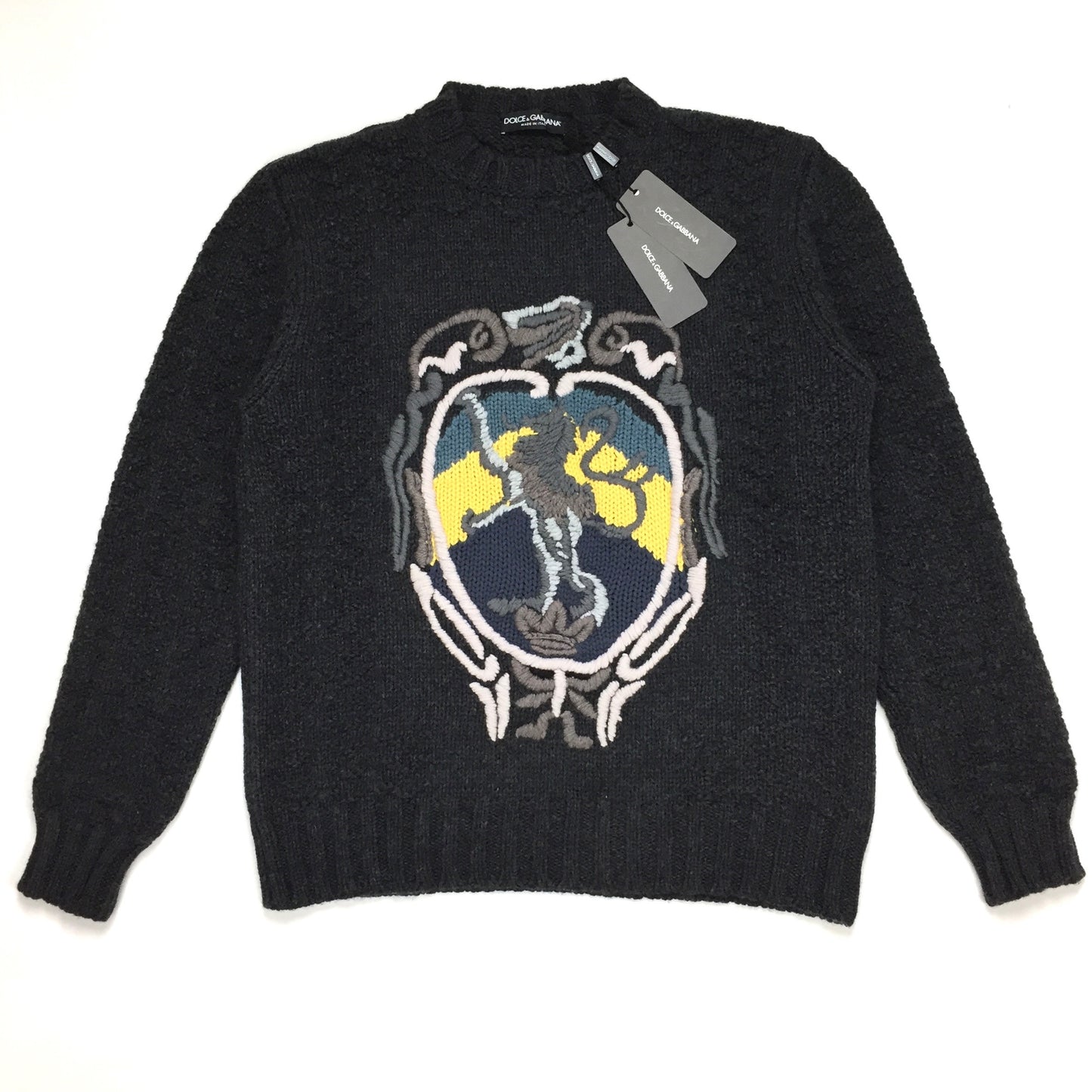 Dolce & Gabbana - Coat of Arms Intarsia Sweater