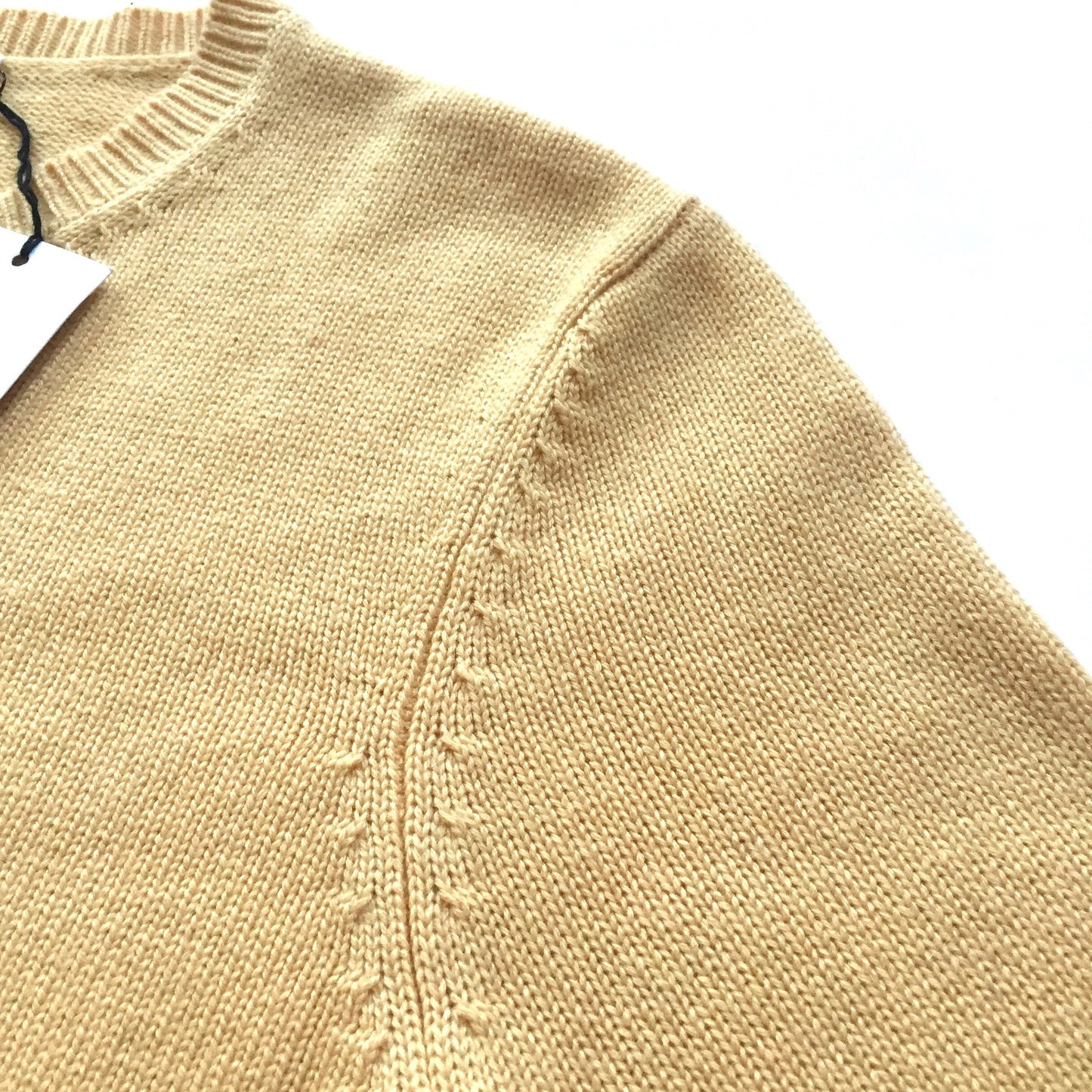 Carven - Beige Wool Embroidered Logo Sweater