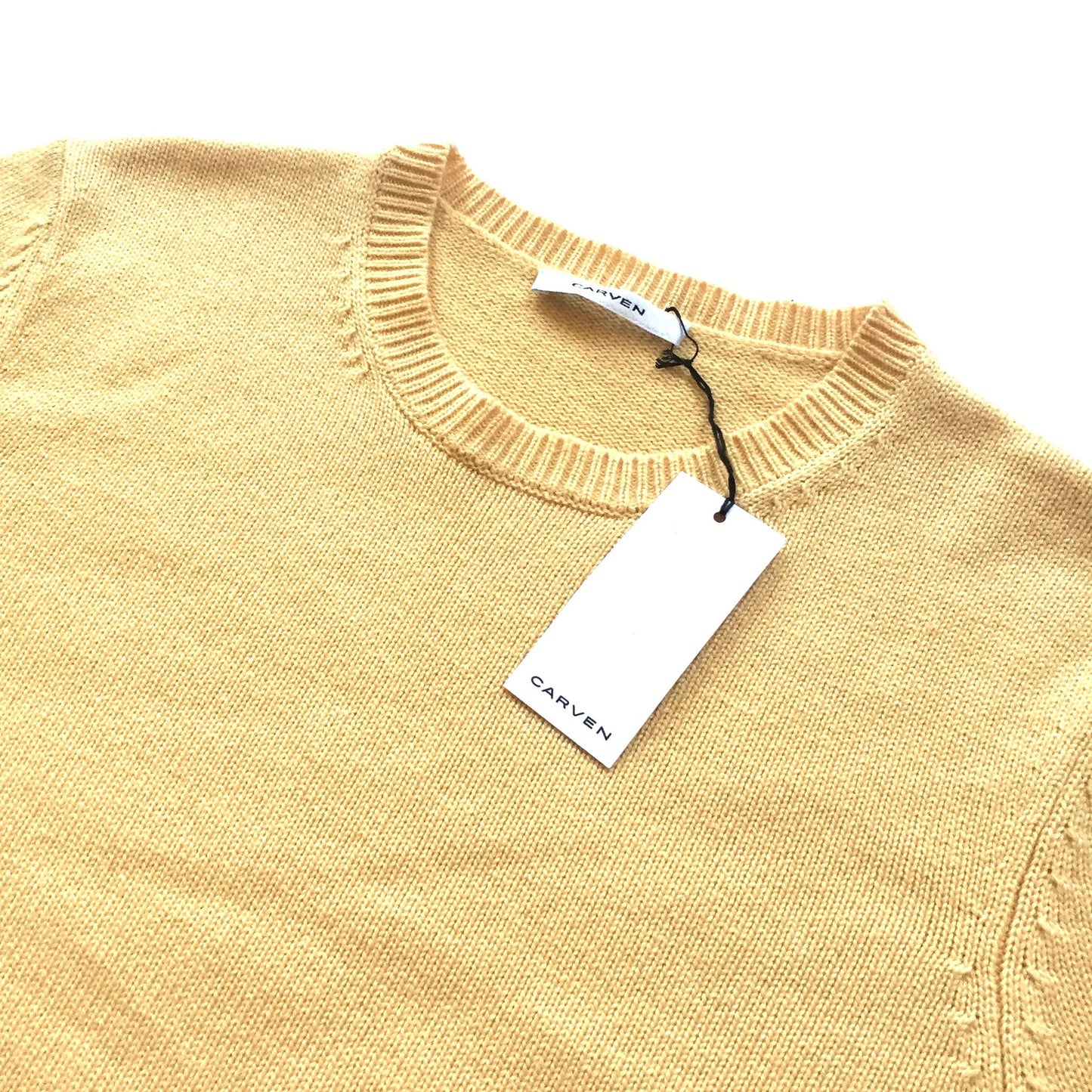 Carven - Beige Wool Embroidered Logo Sweater