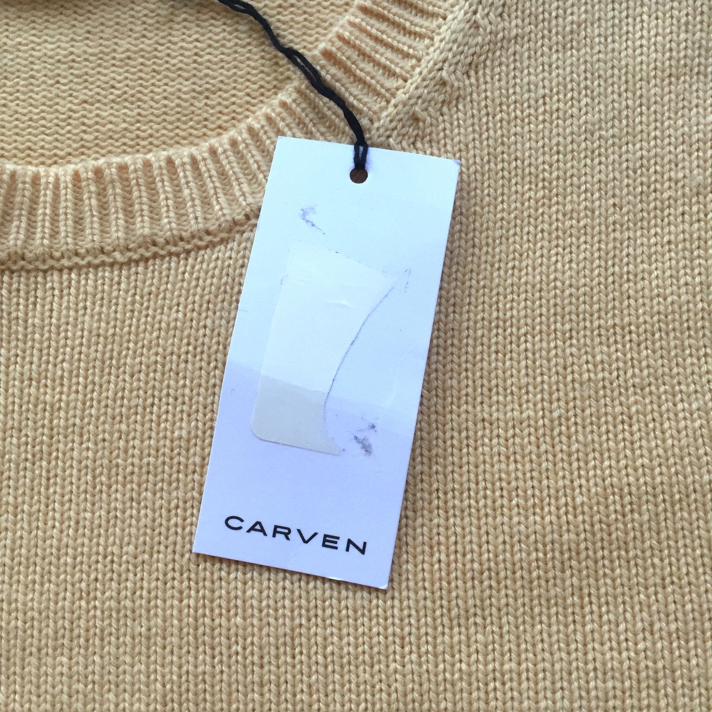 Carven - Beige Wool Embroidered Logo Sweater