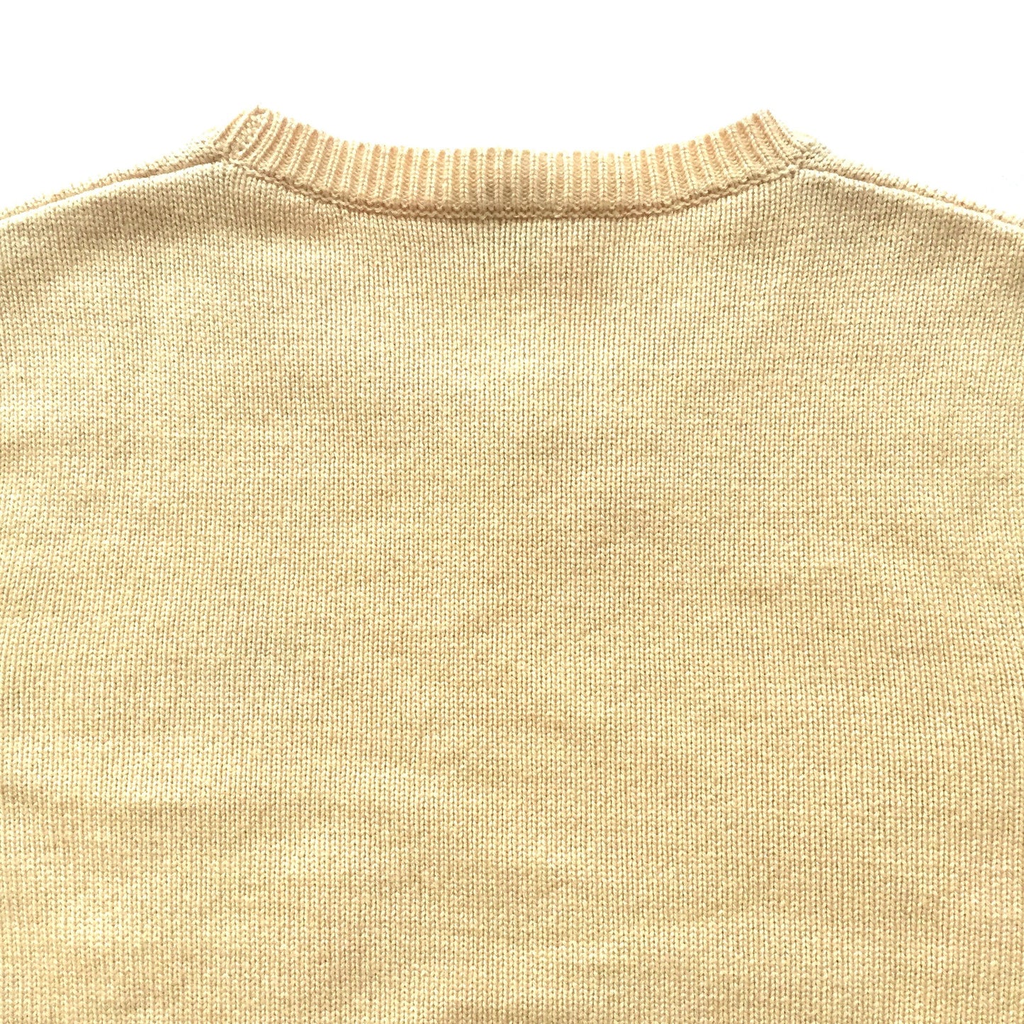 Carven - Beige Wool Embroidered Logo Sweater