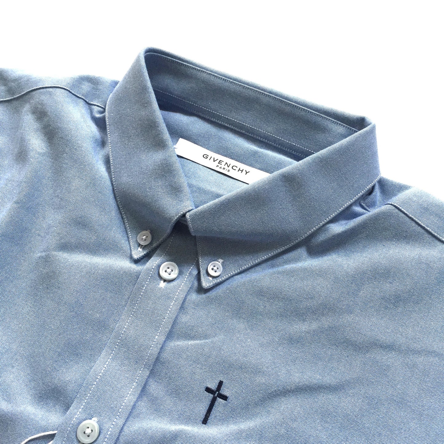 Givenchy - Cross Embroidered Chambray Shirt